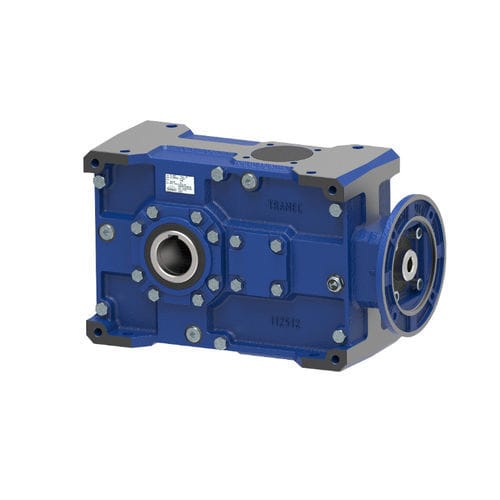 Reductor de engranajes cónicos - T - TRAMEC - coaxial / con eje macizo / 200 - 500 Nm