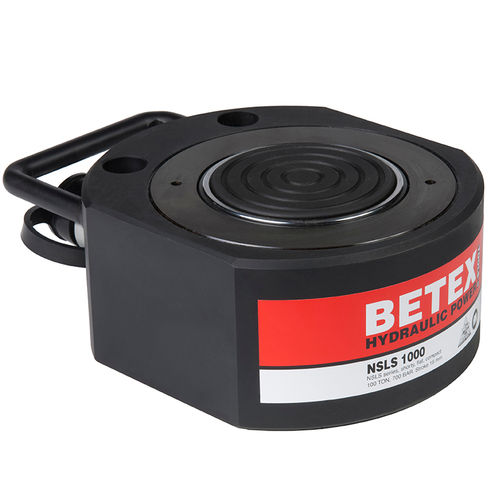 Cilindro hidráulico - NSLS series - BETEX - de pistón / con retorno por muelle / plano