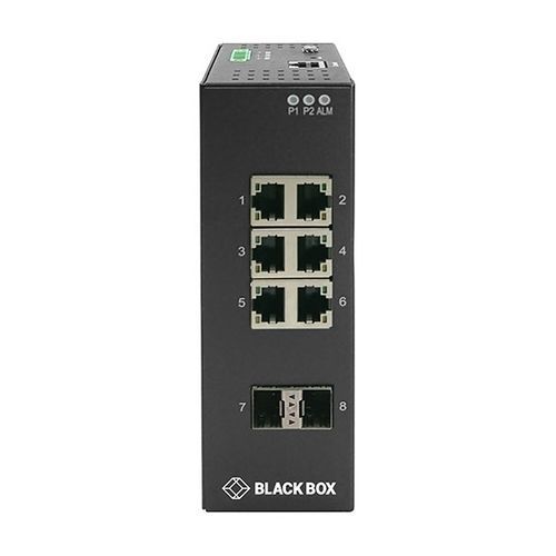 Conmutador Ethernet administrable - LIG10 series - Black Box - 8 puertos / Gigabit Ethernet / en riel DIN