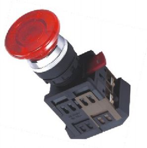 Botón pulsador de parada de emergencia - AELA-22&25 - Shanghai Tianyi Electric Co., Ltd. - con luz / montado en panel