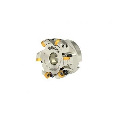 Fresa de plaquita - TK RC12 D80 A27 Z07-H - SMOXH CUTTING TOOLS - frontal hemisférica / para planear / de copia