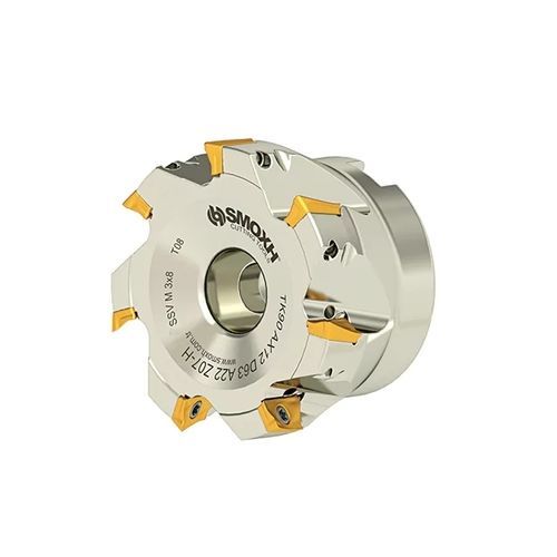 Fresa de dos cortes - TK90 AX12 D63 A22 Z07-H - SMOXH CUTTING TOOLS - de 1/4 de círculo / de punta esférica / de plaquitas intercambiables