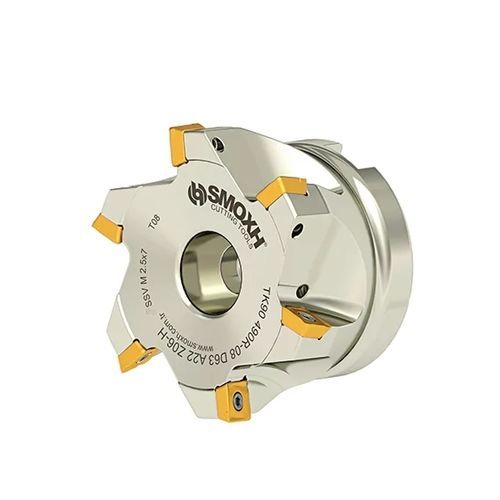 Fresa de dos cortes - TK90 490R-08 D63 A22 Z06-H - SMOXH CUTTING TOOLS - tres cortes / de plaquitas intercambiables / con plaquita negativa