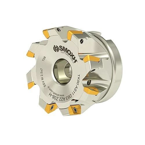 Fresa de dos cortes - TK90 AS11 D63 A22 Z08-H - SMOXH CUTTING TOOLS - de 1/4 de círculo / de punta esférica / de plaquitas intercambiables