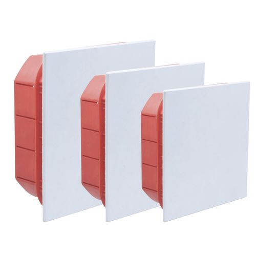 Caja al ras - courbi - rectangular / de plástico / a medida