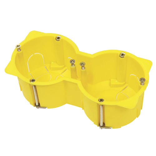 Caja de pared - DOUBLE - courbi - de polímero / de interior / para enchufe