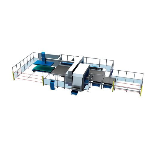 Punzonadora automática - AMS. HS - FMC/FMS - JIANGSU YAWEI MACHINE TOOL - de chapa / mecanizado / rápida