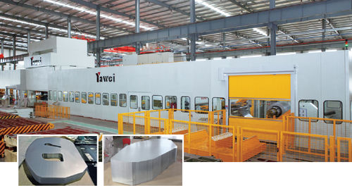 Línea de prensas de estampado - JIANGSU YAWEI MACHINE TOOL - de corte / automática