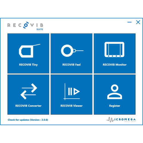 Software de visualización - Recovib SUITE - Micromega Dynamics - de mantenimiento preventivo / de supervisión / de medición