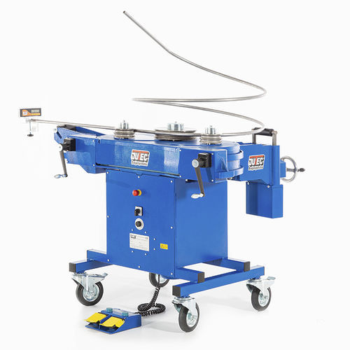 Máquina curvadora eléctrica - RB60 - Jutec - de tubos / con 3 rodillos motores / horizontal