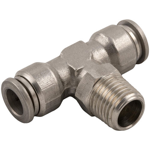 Racor de acero inoxidable - 60210 series - AIGNEP - para aire comprimido / para vacío / push-in