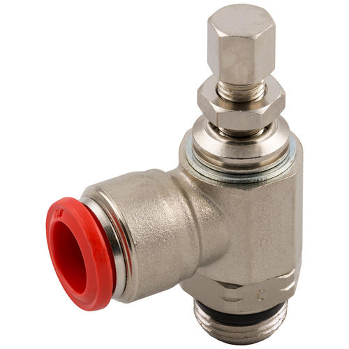 Racor regulador de caudal - 50915 series - AIGNEP - para aire comprimido / push-in / acodado
