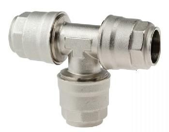 Racor para aire comprimido - 90230 series - AIGNEP - push-in / en T / de latón niquelado