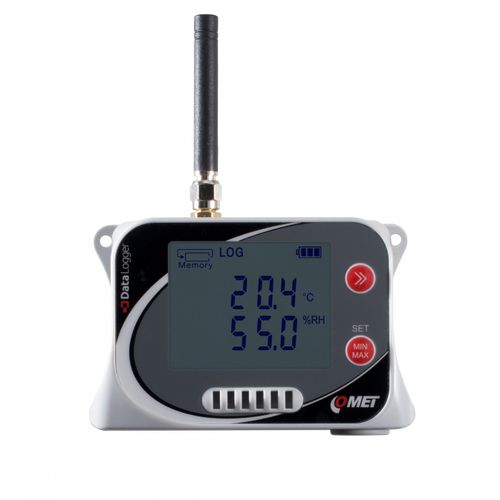 Registrador de datos de temperatura y humedad - U3120M - COMET SYSTEM, s.r.o. - USB / GSM/GPRS / con pantalla