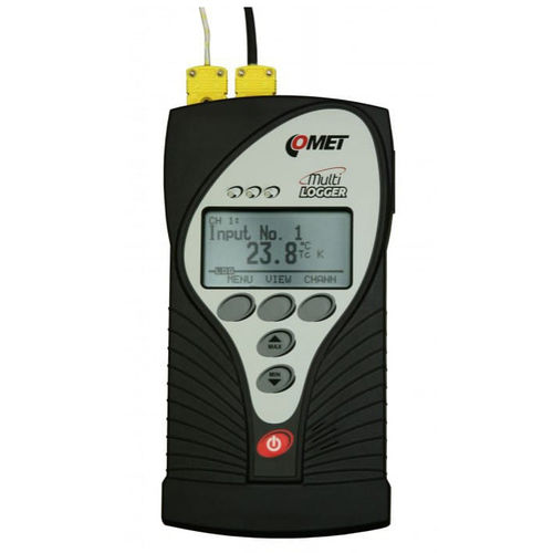 Registrador de datos de temperatura - M1200E - COMET SYSTEM, s.r.o. - con pantalla / para termopar / IP20