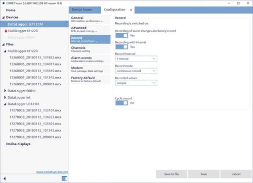 Software de gestión - VISION 2.0 - COMET SYSTEM, s.r.o. - de análisis