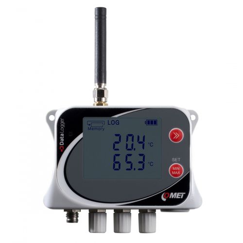 Registrador de datos de temperatura - U0141M - COMET SYSTEM, s.r.o. - GSM/GPRS / con pantalla / electrónico