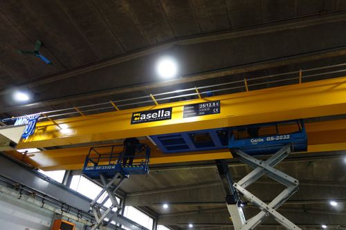 Puente grúa de riel doble - casella manut.service srl - con sistemas de elevación ligera / para uso intensivo