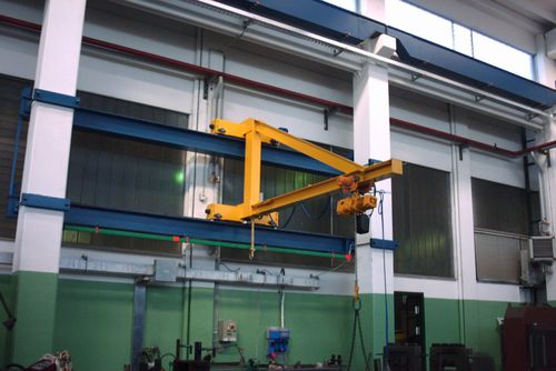Grúa pluma de columna - casella manut.service srl - de pared / 360° / con rotación completa