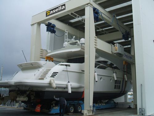Pórtico en riel - casella manut.service srl - para obra de elementos prefabricados / para aplicaciones marinas / de descarga de buque