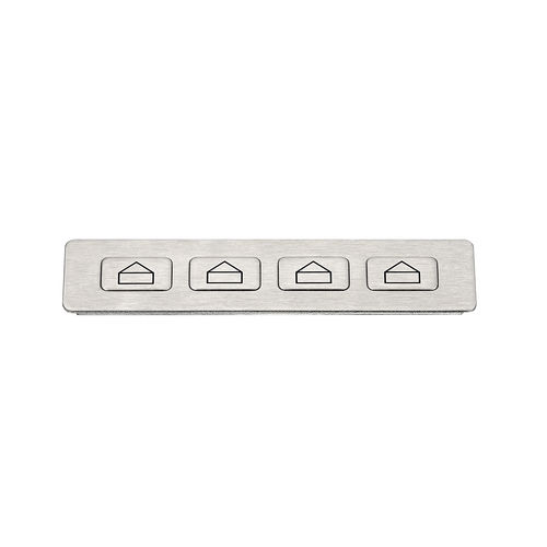 Teclado numérico de control - KY2027 - Shenzhen KEYU Co., Ltd  - 4 teclas / empotrable / de acero inoxidable