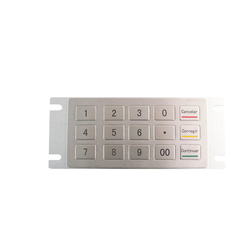 Teclado numérico 15 teclas - KY2150 - Shenzhen KEYU Co., Ltd  - de acero inoxidable / USB / resistente al agua
