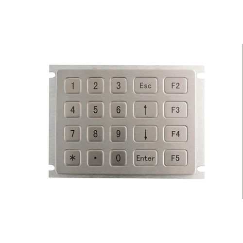 Teclado numérico 20 teclas - KY2122 - Shenzhen KEYU Co., Ltd  - empotrable / de acero inoxidable / aleación de aluminio