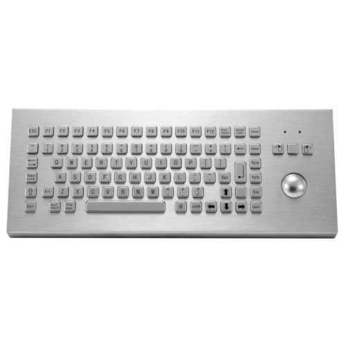 Teclado de mesa - KY-PC-F2-Desk - Shenzhen KEYU Co., Ltd  - de tecla mecánica / con ratón integrado de 2 teclas / con trackball