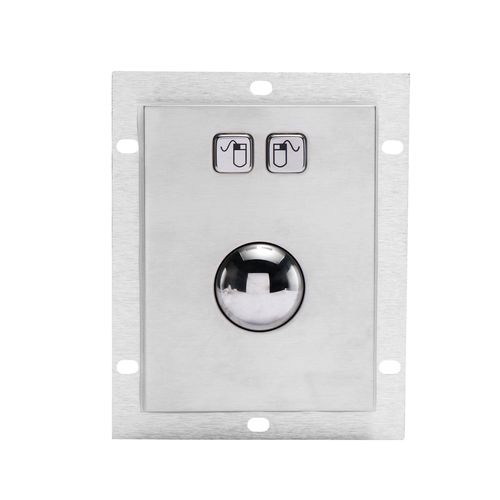 Trackball mecánico - KY-TB-38 - Shenzhen KEYU Co., Ltd  - empotrable / USB / de acero inoxidable