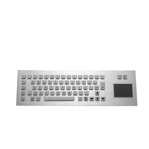 Teclado de acero inoxidable - KY-PC-IT - Shenzhen KEYU Co., Ltd  - empotrable / de tecla mecánica / con ratón integrado de 2 teclas
