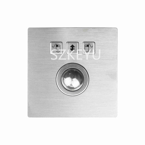 Trackball óptico - KY-TB-25-3 - Shenzhen KEYU Co., Ltd  - empotrable / 1 inch (25 mm) / de acero inoxidable