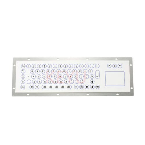 Teclado para aplicaciones médicas - KY-UT385 - Shenzhen KEYU Co., Ltd  - empotrable / de tecla mecánica / con ratón integrado de 3 teclas