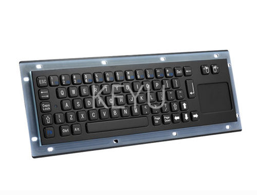 Teclado empotrable - KY-PC-NT-BL - Shenzhen KEYU Co., Ltd  - de tecla mecánica / con ratón integrado de 2 teclas / con alfombrilla táctil