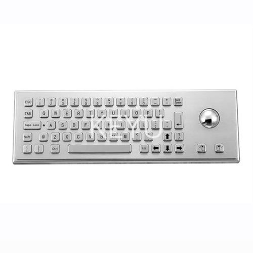Teclado empotrable - KY-PC-LF2 - Shenzhen KEYU Co., Ltd  - de tecla mecánica / con ratón integrado de 2 teclas / con trackball