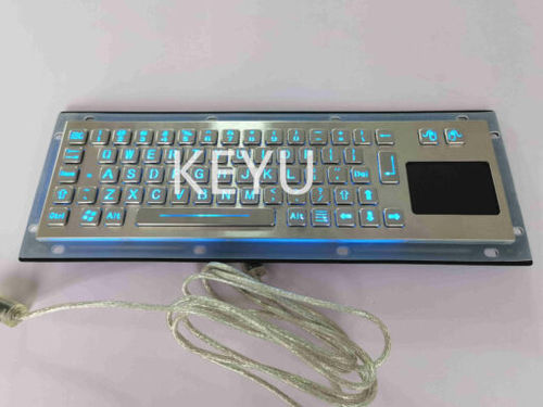 Teclado empotrable - KY-PC-NT3 -LED - Shenzhen KEYU Co., Ltd  - de tecla mecánica / con ratón integrado de 2 teclas / 67 teclas