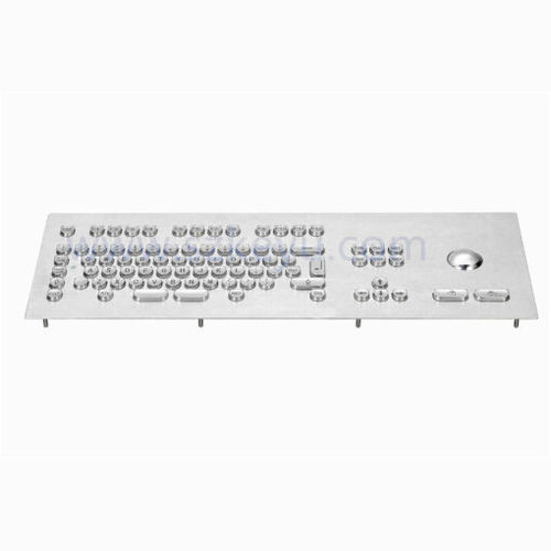 Teclado metalizado - KY-PC-S1 - Shenzhen KEYU Co., Ltd  - empotrable / de tecla mecánica / con ratón integrado de 2 teclas