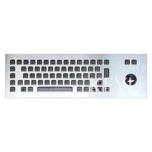 Teclado empotrable - KY-PC-I -BR - Shenzhen KEYU Co., Ltd  - de tecla mecánica / con ratón integrado de 2 teclas / 66 teclas