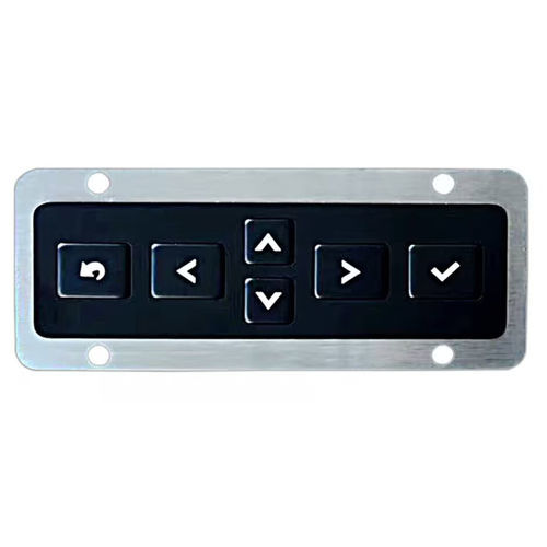 Teclado numérico de control - KY3096-BL - Shenzhen KEYU Co., Ltd  - 6 teclas / empotrable / de acero inoxidable