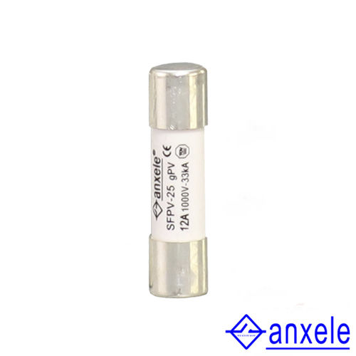Fusible cilíndrico - SFPV-25 - SHANGHAI ANSON ELECTRIC TECHNOLOGY CO.,LTD - de acción rápida / DC / para aplicaciones fotovoltaicas