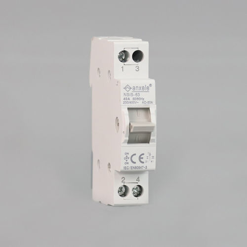 Conmutador inversor manual - NSIS-63 - SHANGHAI ANSON ELECTRIC TECHNOLOGY CO.,LTD - para riel DIN / 4 polos / 3 polos