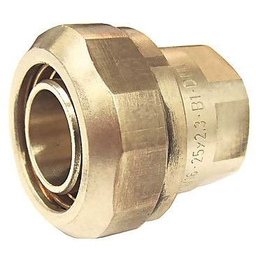 Racor hidráulico - 66111 - BEULCO GmbH & Co. KG - de rosca / de latón / de 3 piezas