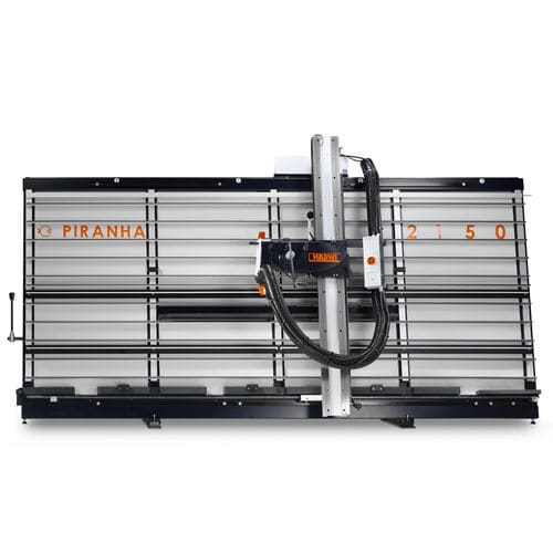 Máquina de aserrar de paneles - Piranha 2150 - Harwi - vertical / para plástico