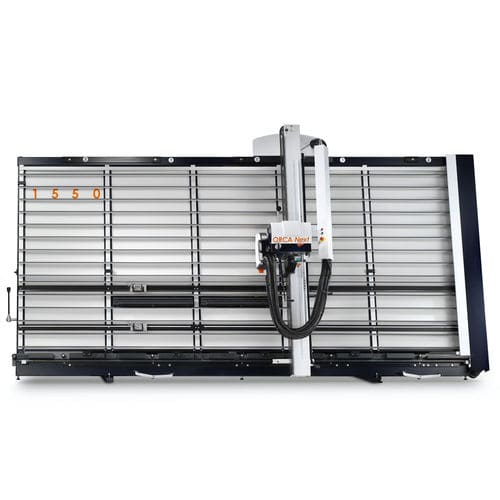 Máquina de aserrar de paneles - Orca 1550 - Harwi - vertical / para plástico / semiautomática