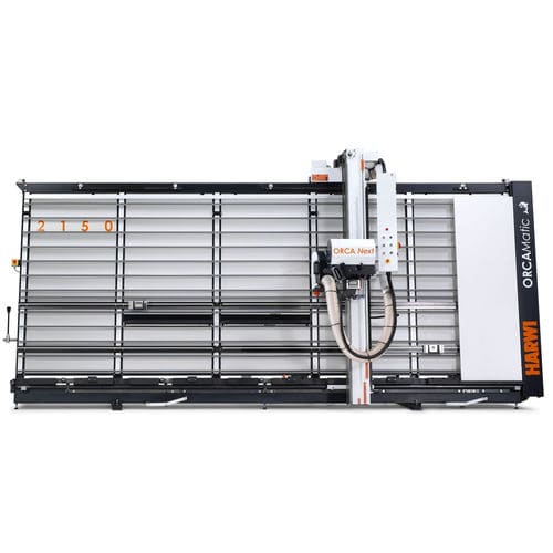 Máquina de aserrar de paneles - OrcaMatic 2150 - Harwi - horizontal / vertical / para plástico