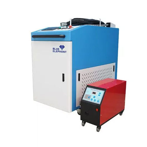 Máquina de soldar láser de fibra - ELECNC - Jinan Blue Elephant CNC Machinery Co.,Ltd - automática / con ruedas / para aluminio