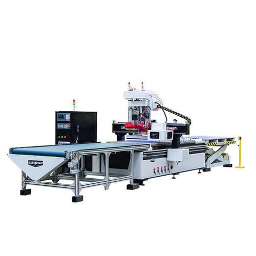 Recortadora CNC - ELECNC-1325ATC - Jinan Blue Elephant CNC Machinery Co.,Ltd - 3 ejes / con husillos / para madera