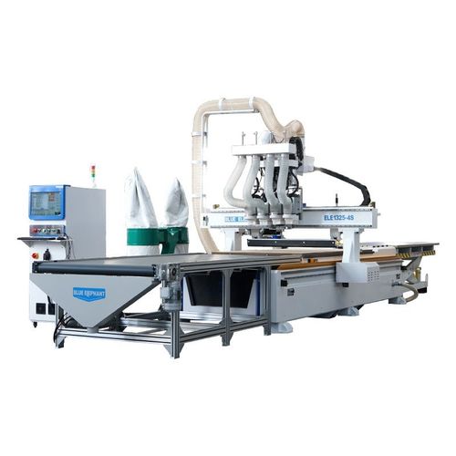 Centro de mecanizado 3 ejes - ELECNC-1325 4S - Jinan Blue Elephant CNC Machinery Co.,Ltd - con husillo rotativo / para madera / con mesa móvil