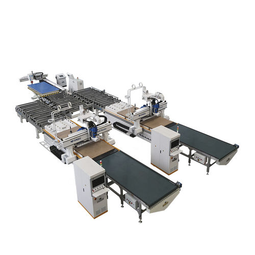 Línea de producción de paneles - ELECNC - Jinan Blue Elephant CNC Machinery Co.,Ltd - para madera / automática / continua