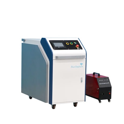 Máquina de soldar láser de fibra - ELECNC - Jinan Blue Elephant CNC Machinery Co.,Ltd - automática / con ruedas / para aluminio