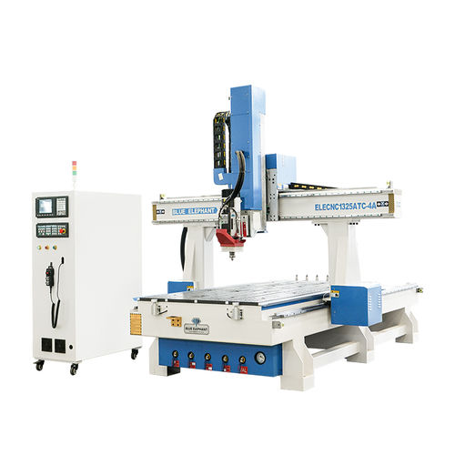 Recortadora automática - ELECNC1325ATC-4A - Jinan Blue Elephant CNC Machinery Co.,Ltd - 4 ejes / de un husillo / para madera
